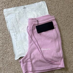 Alphalete Women's Essential Core Shorts- Bloom - Sz:S